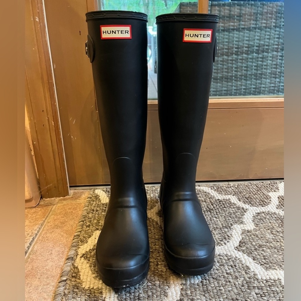 Hunter Black Waterproof Boots